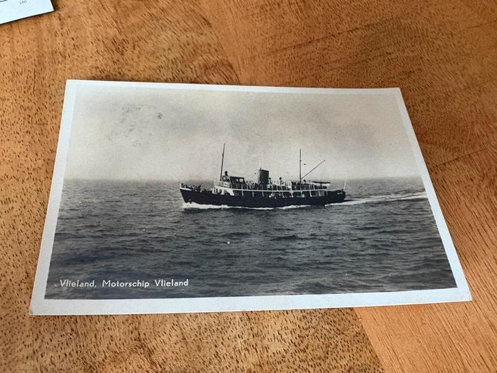 Ansichtkaart Vlieland veerboot Rederij Doeksen, Verzamelen, Scheepvaart, Gebruikt, Ophalen of Verzenden
