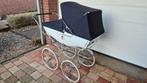 Klassieke Silver Cross Engelse Kinderwagen - Blauw & Wit, Gebruikt, Luchtbanden, Ophalen, Kinderwagen