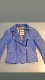 Rino & Pelle leather jacket 38, Blauw, Maat 38/40 (M), Zo goed als nieuw, Verzenden