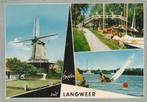 LANGWEER Molen Brug Haven Zeilsport Groeten, Verzenden, 1960 tot 1980, Gelopen, Friesland