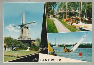 LANGWEER Molen Brug Haven Zeilsport Groeten  beschikbaar voor biedingen
