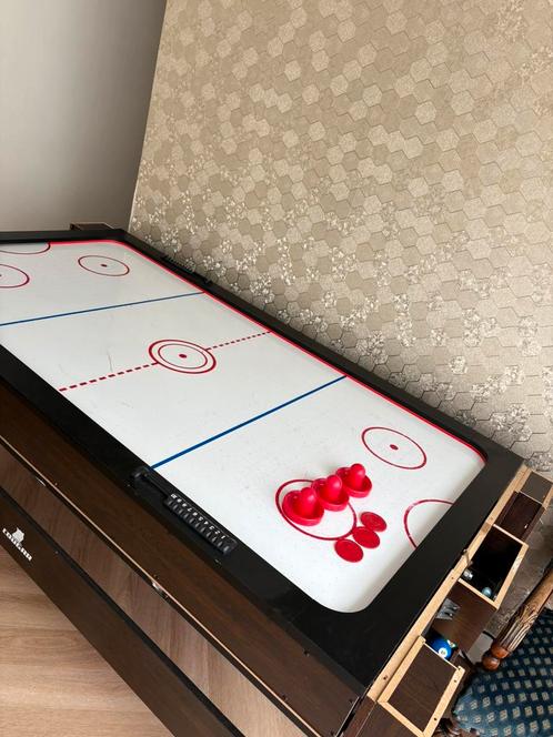 Pooltafel en Airhockey in 1, Sport en Fitness, Biljarten en Poolen, Zo goed als nieuw, Pooltafel, Ophalen of Verzenden