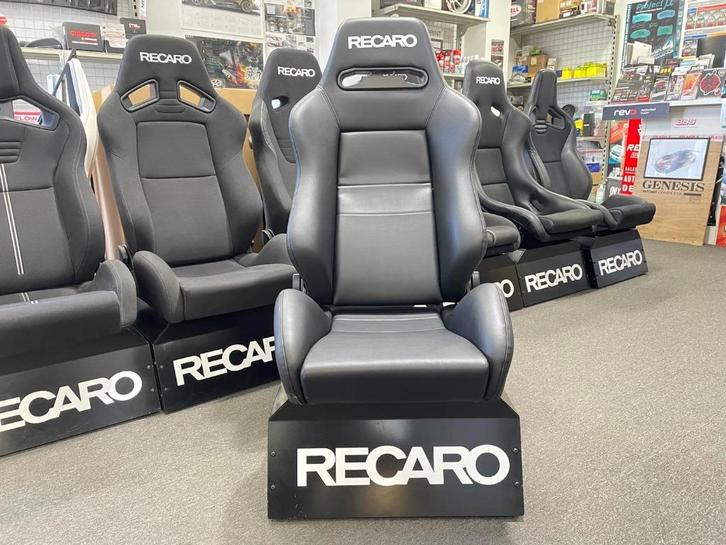 Recaro SR5 Speed vinyl zwart sportstoel kuipstoel, Auto diversen, Tuning en Styling, Ophalen of Verzenden