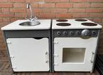 2 delige handegemaakte speelkeuken 43x40x52, Ophalen, Gebruikt, Hout, Speelkeuken