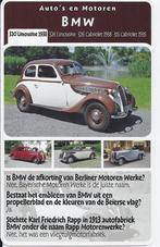 Z236 autokaartje bmw 320 limousine 1938, Ophalen of Verzenden, Zo goed als nieuw, Auto's