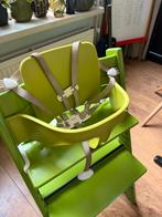Stokke tripp trapp baby set groen of harnas of trey, Ophalen, Zo goed als nieuw, Meegroeistoel