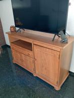 Licht eiken TV kast met opbergruimte, Ophalen, Gebruikt, Eikenhout, 50 tot 100 cm