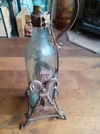 Originele Vintage Asbach Uralt smeedijzeren flessenhouder, Ophalen, Overige materialen, Gebruikt, Minder dan 5 flessen