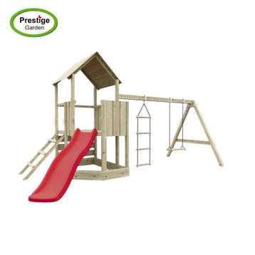 ZOMERDEAL  jungle tower houten speeltoestel prestige garden  beschikbaar voor biedingen