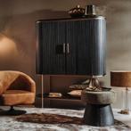 *ACTIE* Tvmeubel Kast Rivello Zwart Gratis Bezorging (3), Ophalen of Verzenden, Nieuw, Tvmeubel kast rivello zwart bruin hotel chique