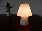 retro vintage tafellamp dressoir lamp jaren 70 / 80, Gebruikt, Vintage, Ophalen of Verzenden, Glas