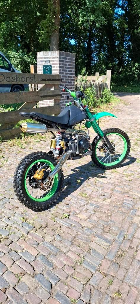 Pitbike 125cc (4-takt) (handgeschakeld), Fietsen en Brommers, Minibikes, Midibikes en Pitbikes, Gebruikt, Pitbike, Ophalen