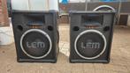 2 Lem X12 Speakers, Ophalen, Gebruikt, Minder dan 500 watt, P.A.