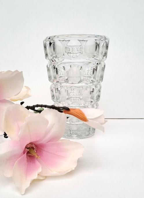 Vintage Hermanova Hut glas vaas ontwerp Frantisek Peceny, Antiek en Kunst, Antiek | Glas en Kristal, Ophalen of Verzenden