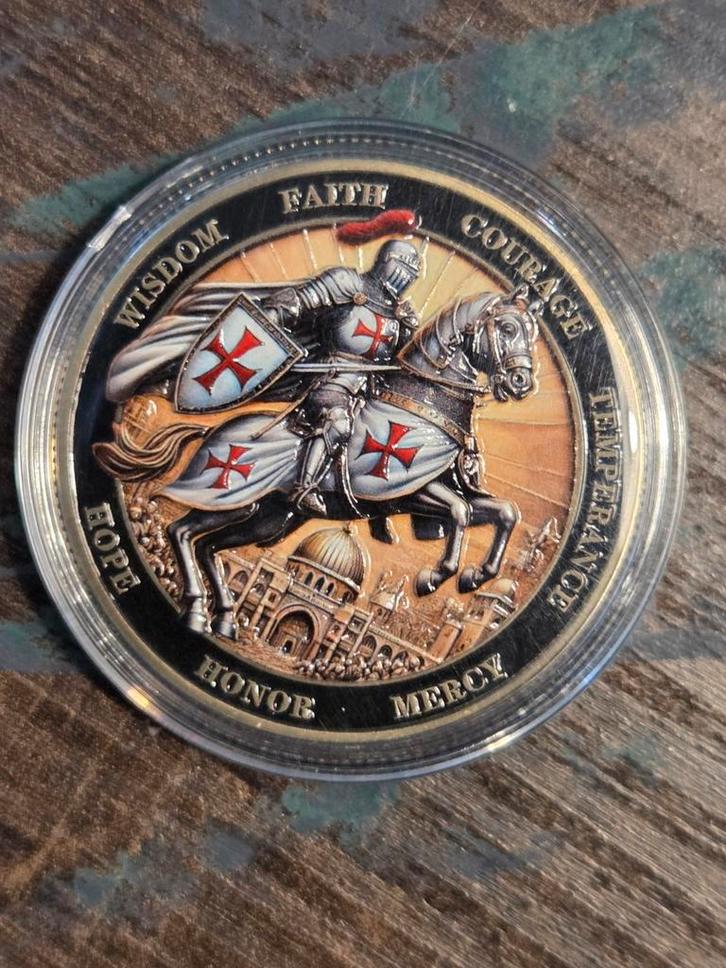 Tempeliers Munt - Gedenkmunt, Postzegels en Munten, Munten | Europa | Niet-Euromunten, Losse munt, Overige landen, Ophalen of Verzenden