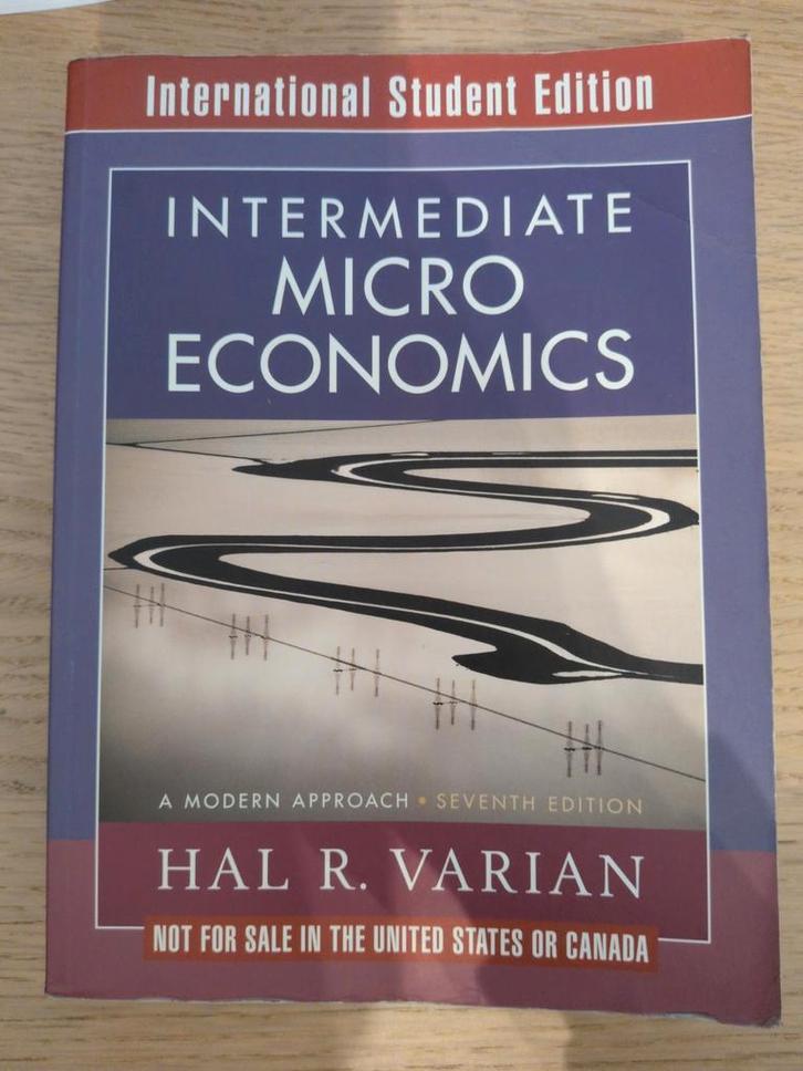Intermediate Microeconomics - Hal R. Varian - 7th intern. ed, Boeken, Studieboeken en Cursussen, Gelezen, WO, Ophalen