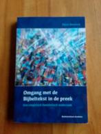 Pieter Boonstra, Omgang met de Bijbeltekst in de preek, Ophalen of Verzenden, Zo goed als nieuw