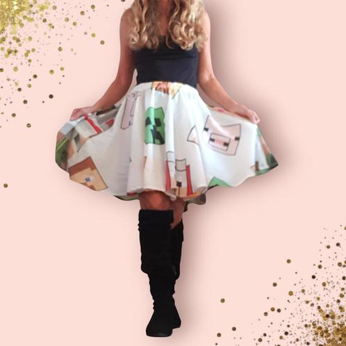 Carnaval themafeest rokje Mine Craft recycled ca 38/40 Nieuw, Kleding | Dames, Carnavalskleding en Feestkleding, Nieuw, Kleding