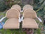 Tuinset; 4 stoelen + tafel, Tuin en Terras, Tuinsets en Loungesets, Ophalen, Gebruikt, Tuinset, Eettafel