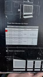 Thule rain blocker side en front, Caravans en Kamperen, Windschermen, Ophalen of Verzenden, Zo goed als nieuw
