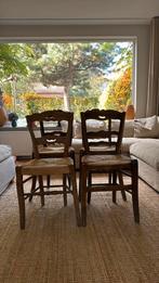 4 franse brocante keuken stoelen, Ophalen of Verzenden, Zo goed als nieuw, Wit