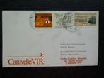 DUITSLAND  1e vlucht Caravelle VIR Frankfurt Klagenfurt 1971, Ophalen of Verzenden, Envelop