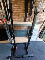 Haltersteunen squat rack, Sport en Fitness, Fitnessmaterialen, Ophalen, Gebruikt, Rug