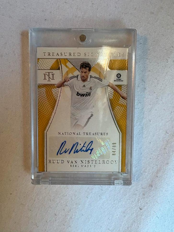 Ruud van Nistelrooy Gesigneerde Real Madrid Kaart, Verzamelen, Sportartikelen en Voetbal, Zo goed als nieuw, Spelerskaart, Buitenlandse clubs