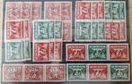 Restkavel combinatiezegels ongestempeld. Guilloche en duif., Verzenden, Na 1940, Postfris