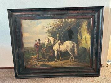 Schilderij W. Verschuur jr -  ca 1880 - 104 cm breed beschikbaar voor biedingen