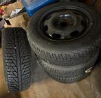 14inch Stalen Velgen Set met goede winterbanden 4x100, Ophalen, Gebruikt