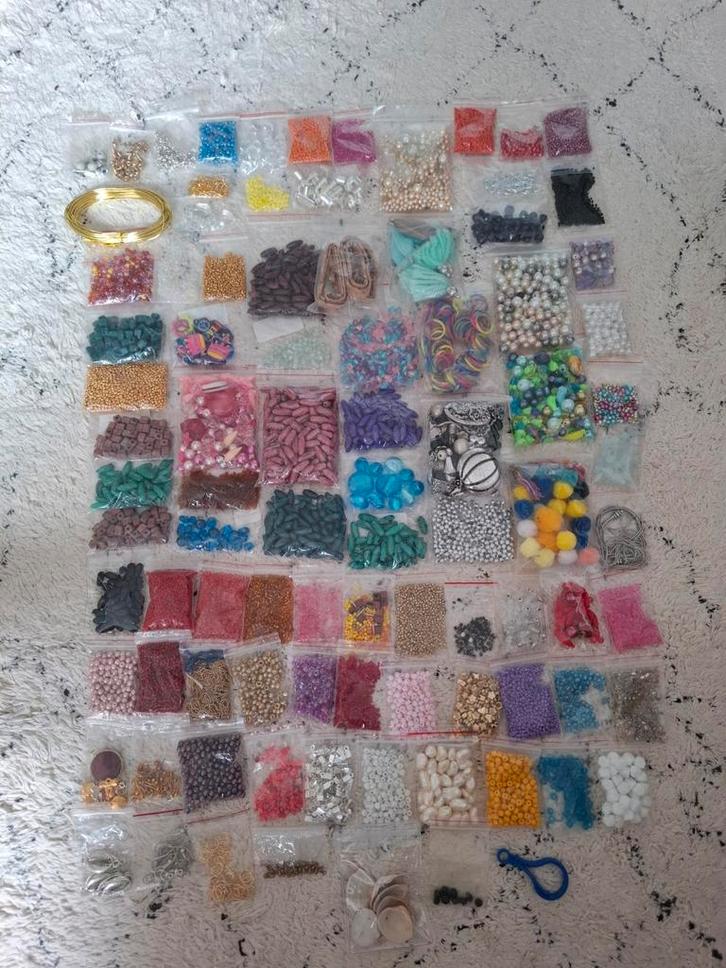 Grote Kralen Partij + Toebehoren, Hobby en Vrije tijd, Kralen en Sieraden maken, Nieuw, Kraal, Ophalen of Verzenden