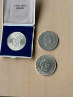 Zilveren tien gulden munten (3), Koningin Juliana, Zilver, Ophalen of Verzenden, Losse munt