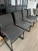 Eetkamer stoelen - grijs., Ophalen, Gebruikt, Grijs, Vier