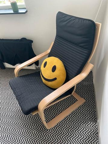 IKEA POANG fauteuil/ stoel beuken zwart  beschikbaar voor biedingen
