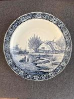 Delfts Blauw Wandbord 38,5cm, Antiek en Kunst, Antiek | Wandborden en Tegels, Ophalen of Verzenden