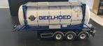 Geelhoed 30 ft container trailer met 20 ft tank container ws