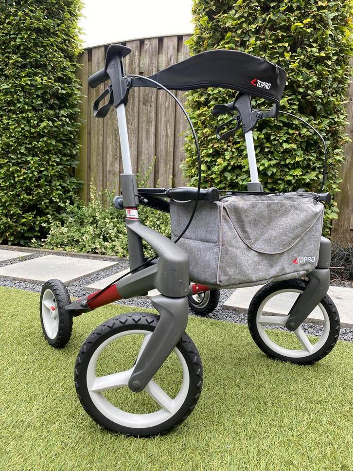 Topro olympos ATR (Offroad) S met tas en rugband - Topstaat!, Diversen, Rollators, Zo goed als nieuw, Lichtgewicht, Opvouwbaar