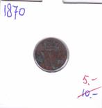 Halve cent 1870 Willem 3 voor 5 euro***, Ophalen of Verzenden, Koning Willem III, Losse munt