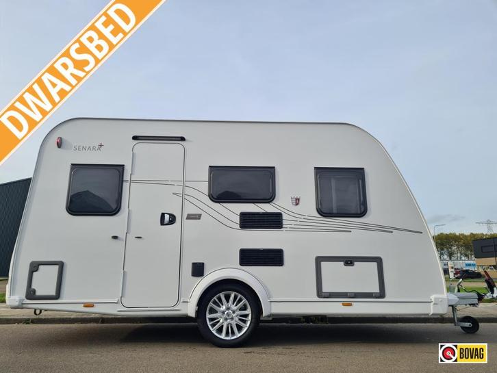 Tabbert Senara 400 QD, Caravans en Kamperen, Caravans, Bedrijf, tot en met 3, Treinzit, Tabbert, Dwarsbed, Overige typen, 4 tot 5 meter