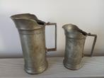 Kan of pot in Tin 2 stuks, Antiek en Kunst, Antiek | Tin, Ophalen of Verzenden