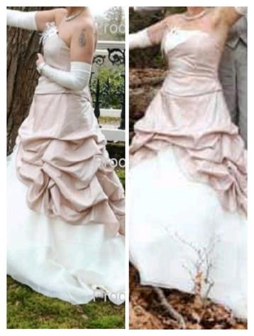 Trouwjurk maat 42 1x gedragen  beschikbaar voor biedingen