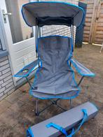 2 Opvouwbare camping stoelen met zonnescherm.z.g.a.nw., Campingstoel, Zo goed als nieuw