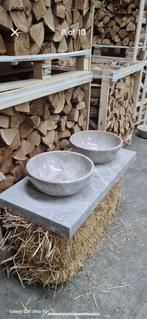 Natuursteen wastafel en kom, Huis en Inrichting, Ophalen, Nieuw