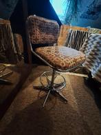 Vintage Draaikruk met Patroon, Ophalen, Gebruikt, Met voetsteun, 1 kruk