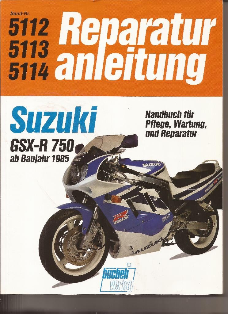 Werkplaatshandboek Suzuki GSX-R 750 1985-1990 van Bucheli, Motoren, Handleidingen en Instructieboekjes, Ophalen of Verzenden, Suzuki