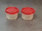 Tupperware voorraad ruimtespaarder rond 200 ml rood, Ophalen of Verzenden, Gebruikt, Rood, Schaal