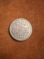 2 Francs 1943, Ophalen of Verzenden, Frankrijk, Losse munt