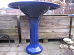 Supergave art deco wastafel op zuil diep blauw/paarse kleur, Ophalen