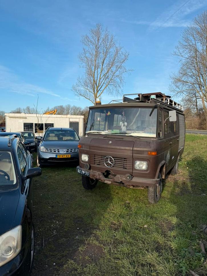 Mercedes 408 – Ex-Brandweer – APK-vrij – 24.000 km –Oldtimer, Auto's, Oldtimers, Bedrijf, Benzine, Stationwagon, Geïmporteerd